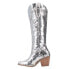 Фото #5 товара Dingo Dance Hall Queen Sequin Snip Toe Cowboy Womens Silver Casual Boots DI182-