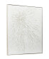 Фото #2 товара by Cosmopolitan Canvas Starburst Framed Wall Art with Silver-Tone Frame, 40" x 2" x 40"