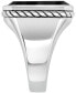 ფოტო #5 პროდუქტის EFFY® Men's Onyx Ring in Sterling Silver