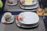Фото #5 товара Porcelain 20 Piece Square Dinnerware Set Service for 4