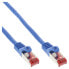 Фото #1 товара InLine 100pcs. Bulk-Pack Patch Cable S/FTP PiMF Cat.6 PVC copper blue 0.5m
