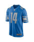 Фото #3 товара Men's Amon-Ra St. Brown Blue Detroit Lions Game Player Jersey