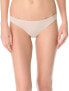 Skin 187899 Womens Solid Classic Cotton Thong Underwear Nude Size Large