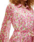 Фото #5 товара Women's Smilla Floral-Print Belted Shirtdress