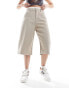 Фото #3 товара Monki longline shorts in taupe