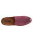 Softwalk Wolcott II S2267-662 Womens Burgundy Wide Leather Mule Flats Shoes