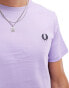 Fred Perry rear powder laurel t-shirt in light purple