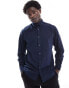 Фото #1 товара Selected Homme long sleeve linen shirt in navy