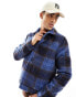 Фото #5 товара ASOS DESIGN oversized wool look harrington jacket in blue check