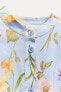 Фото #6 товара Платье из ткани с цветочным принтом — zw collection ZARA