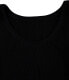 Dilling Women's Rip Top Made from 100% Organic Merino Wool, black