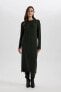 Фото #3 товара Платье длинное из крепа с длинным рукавом defacto A9806ax23wn