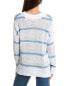 Фото #2 товара Forte Cashmere Easy Textured V-Neck Sweater Women's