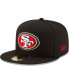 Фото #1 товара Men's Black San Francisco 49ers Team 59FIFTY Fitted Hat