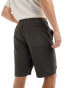 Good For Nothing cargo utility shorts in khaki green