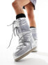 Фото #3 товара Moon Boot high ankle snow boots in silver