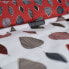 Duvet cover set TODAY Leaves White Red 240 x 220 cm 3 Pieces