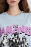 Ramones Oversize Fit Bisiklet Yaka Baskılı Kısa Kollu Tişört C3772ax24sm