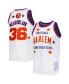 Фото #1 товара Men's Meadowlark Lemon White Harlem Globetrotters Swingman Jersey