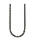 ფოტო #2 პროდუქტის Stainless Steel Antiqued 24 inch Box Chain Necklace