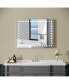 36x28" LED Bathroom Mirror with Anti-Fog, Memory, and Touch Sensor