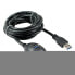 Фото #1 товара InLine USB 3.2 Gen.1 Cable USB Type A M / A F + Power - with Stand - black - 1m