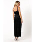 Women's Renarde Wrap Velvet Midi Dress