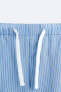 Striped bermuda shorts