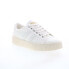 Фото #2 товара Gola Baseline Mark Cox Leather CLB008 Womens White Lifestyle Sneakers Shoes