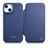 Фото #1 товара Skórzane etui iPhone 14 Plus z klapką magnetyczne MagSafe CE Premium Leather niebieski