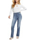 Фото #6 товара Women's Shape Up Straight-Leg Jeans