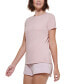 ფოტო #3 პროდუქტის Women's Cotton Short-Sleeve Crewneck T-Shirt