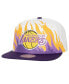 Фото #1 товара Men's White Los Angeles Lakers Hot Fire Snapback Hat