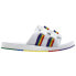 Фото #1 товара Puma Wilo Lux Nylon Multicolor Slide Mens White Casual Sandals 372554-01