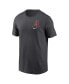 Men's Charcoal Arizona Diamondbacks Logo Sketch Bar T-shirt