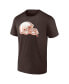 Фото #3 товара Men's Brown Cleveland Browns Chrome Dimension T-shirt