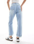 Фото #2 товара DTT Veron relaxed fit mom jeans in light blue wash