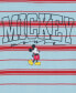 Фото #3 товара Men's Mickey Mouse Short Sleeve Stripe T-shirt