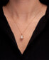 Фото #2 товара Macy's cultured Freshwater Pearl with Diamond Crossed Pendant in 14K Yellow Gold
