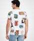 Фото #2 товара Men's Stamp Collection Short Sleeve T-shirt