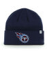 Фото #1 товара Boys Navy Tennessee Titans Basic Cuffed Knit Hat