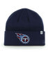 ფოტო #1 პროდუქტის Boys Navy Tennessee Titans Basic Cuffed Knit Hat