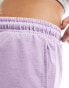 Noisy May cotton jersey shorts in lilac