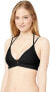 Body Glove Women's 236714 Bikini Top Swimwear Black Size Large