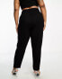 ASOS DESIGN Curve ultimate peg trouser in black