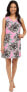 NIC+ZOE 241242 Womens V-Neck Floral Sleeveless Shift Dress Multi Size Medium