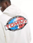 Tommy Jeans relaxed boardsports hoodie in white