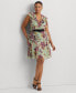 Фото #1 товара Plus Size Ruffled Crinkle Georgette Dress