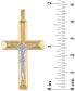ფოტო #3 პროდუქტის Two-Tone Crucifix Pendant in Sterling Silver & 14k Gold-Plate, Created for Macy's