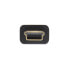 Фото #6 товара InLine USB 2.0 Mini Cable - Type A male / mini-B male (5pin) - black/gold - 2m